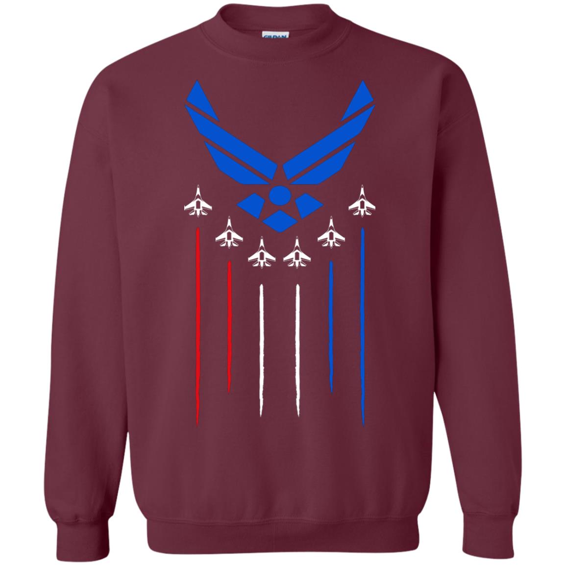 Air Force America Military Shirt Maroon
