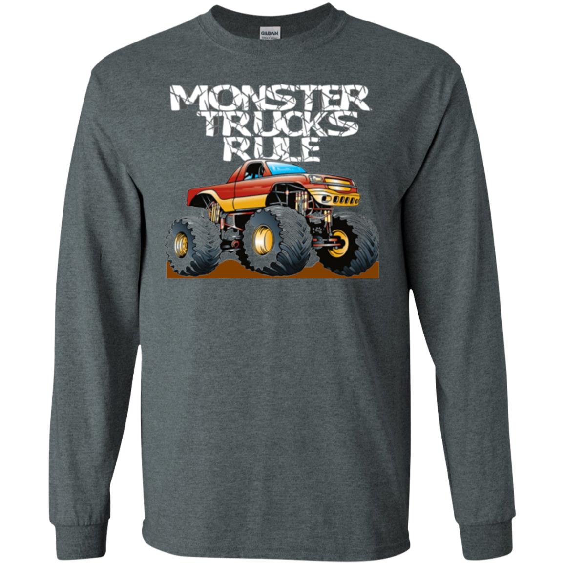 Monster Trucks Rule T-shirt Dark Heather