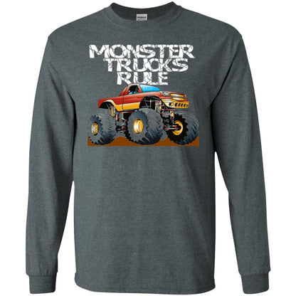Monster Trucks Rule T-shirt Dark Heather