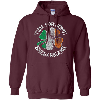 Time For Some Shenanigans St. Patrick_s Day T-shirt Maroon