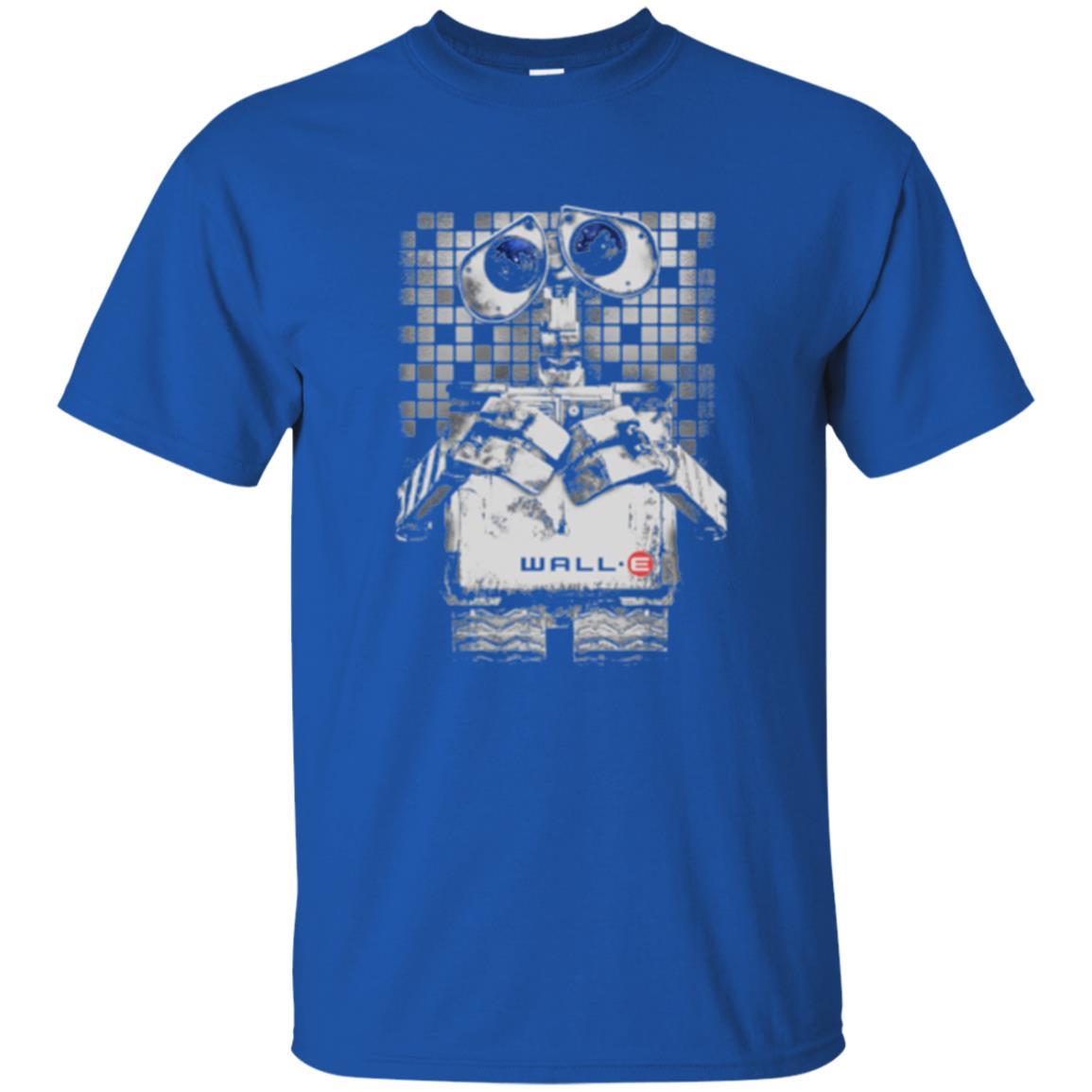 Film T-shirt Wall-e Tile Portrait Graphic Royal