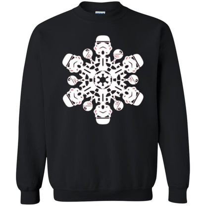 Film T-shirt Star Wars Stormtrooper Christmas Snowflake Graphic Black