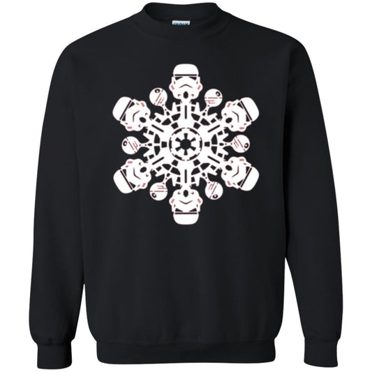 Film T-shirt Star Wars Stormtrooper Christmas Snowflake Graphic Black