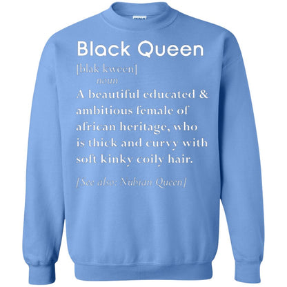 Nubian Queen T-shirt Black Queen Definition Carolina Blue