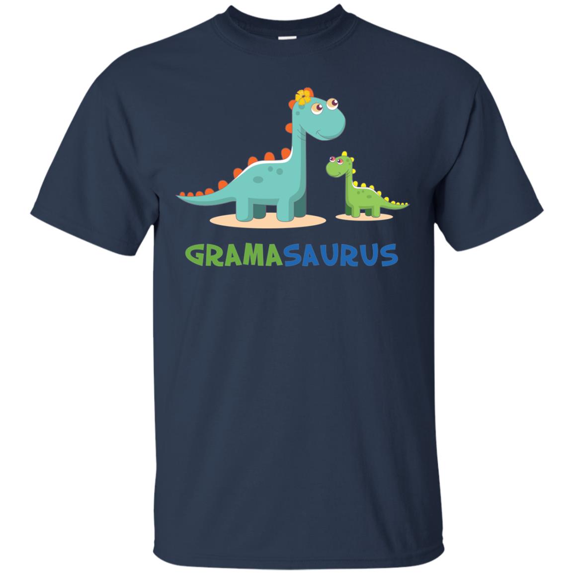 Gramasaurus Grandmom Grandma Shirt Navy