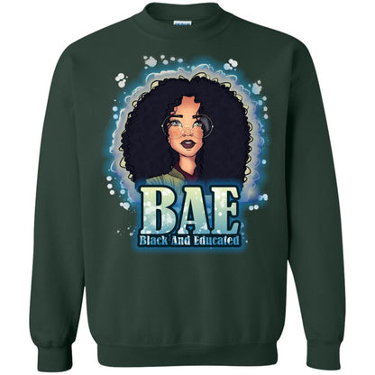 Bae Shirt Black And Educated Forest Green