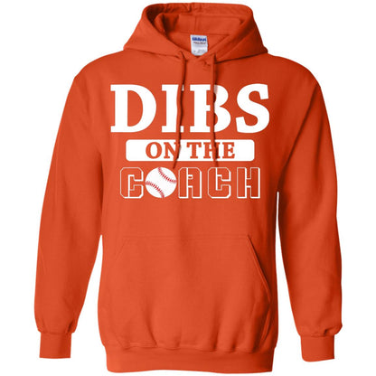 Dibs On The Coach Baseball T-shirt Orange