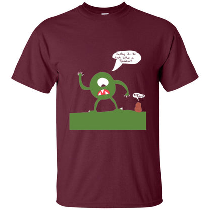 Why Do I Look Like A Potato T-shirt Maroon