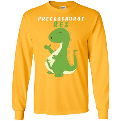 Dinosaur Pregnancy Pregosaurus Shirt Gold