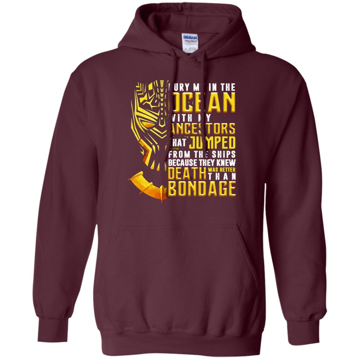 Bury Me In The Ocean With My Ancestors That Jumped Movie Lover T-shirt Maroon