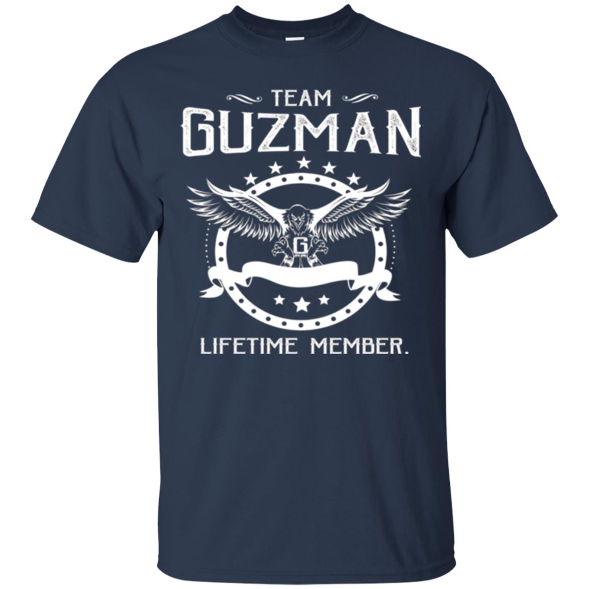 Family T-shirt Team Guzman Lifetime Member Navy