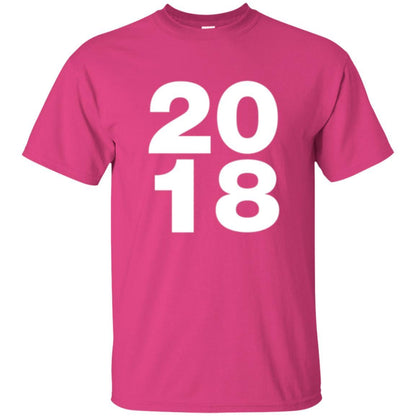 Happy New Year T-shirt 2018 New Year Party T-shirt Heliconia