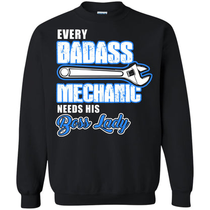 Every Badass Mechanic Needs His Boss Lady Shirt Black