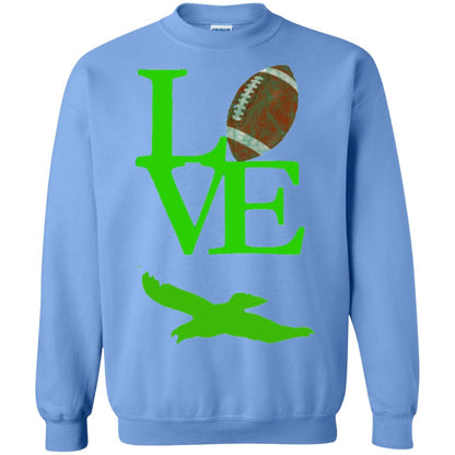 Football Lover T-shirt Love Football Flying Bird T-shirt Carolina Blue