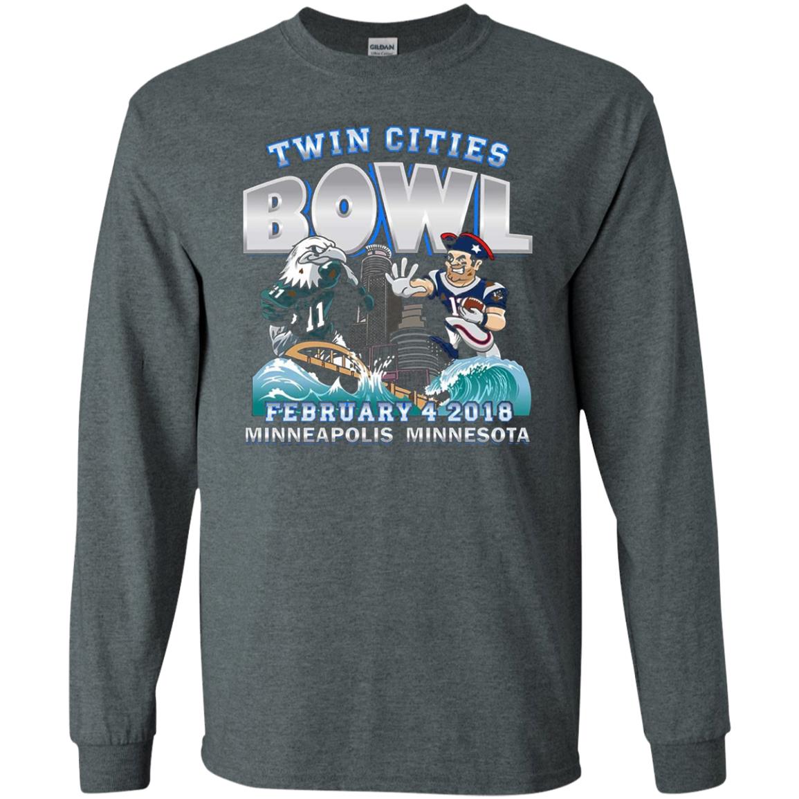 Football Lover T-shirt Twin Cities Bowl Dark Heather
