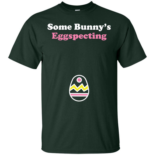 Easter Pregnant Shirt Some Bunnys Eggspecting Forest