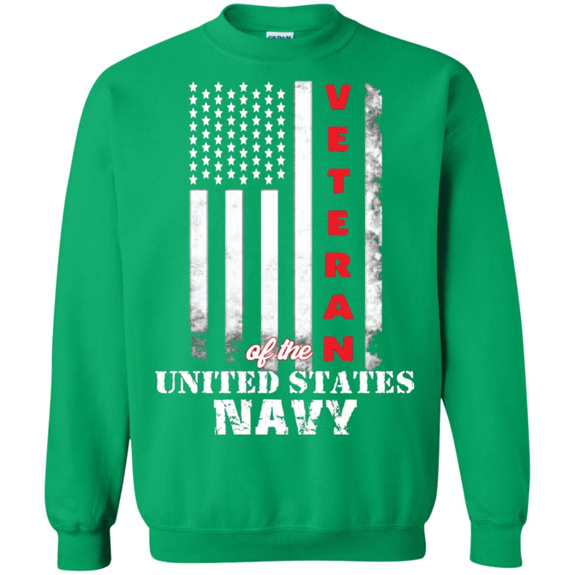 Armed Forces Us Navy Vintage Veteran T-shirt Irish Green