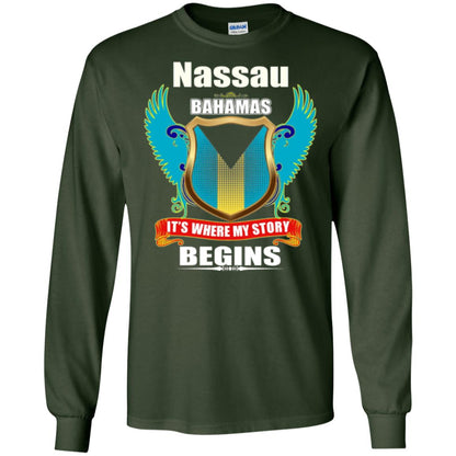 Bahamian T-shirt Nassau Bahamas T-shirt Forest Green