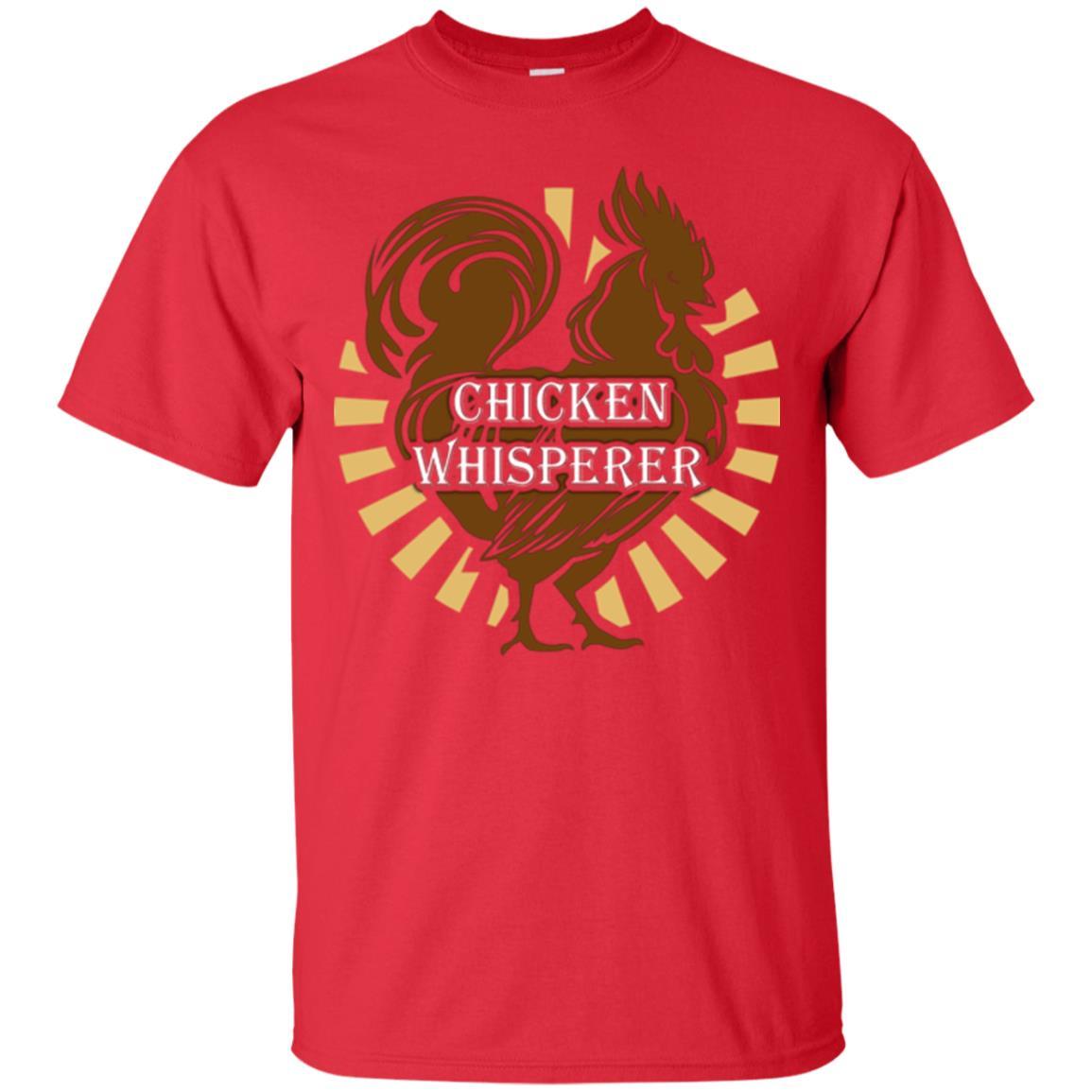Farmer T-shirt Chicken Whisperer Red