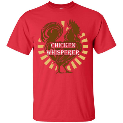 Farmer T-shirt Chicken Whisperer Red