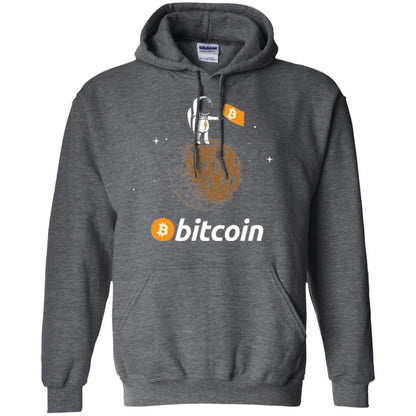 Bitcoin T-shirt Featuring Astronaut Dark Heather