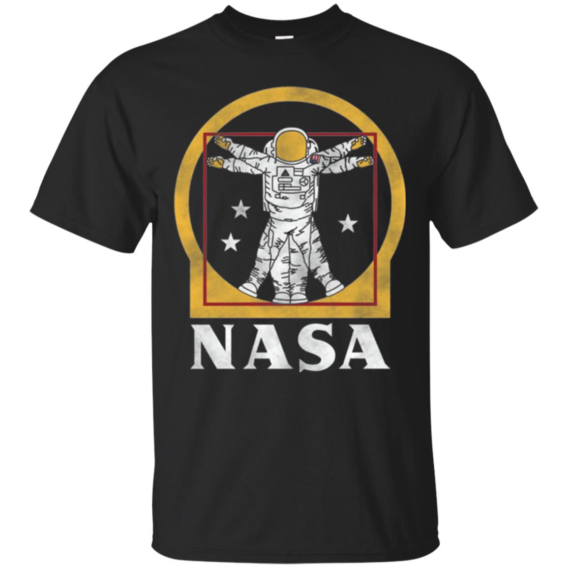 Vitruvian Astronaut T-shirt Black