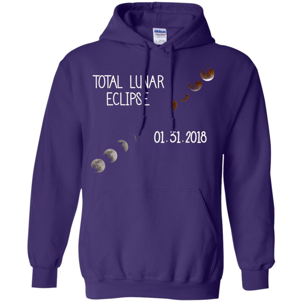 Total Lunar Eclipse 01-31-2018 Celebration Shirt Purple