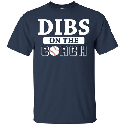 Dibs On The Coach Baseball T-shirt Navy