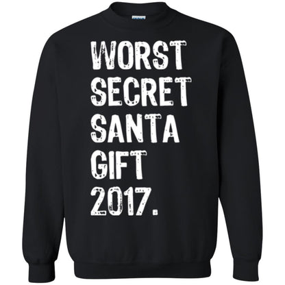 Christmas T-shirt Worst Secret Santa Gift 2017 Black