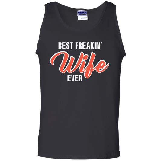 Wife T-shirt Best Freakin' Wife Ever T-shirt Black