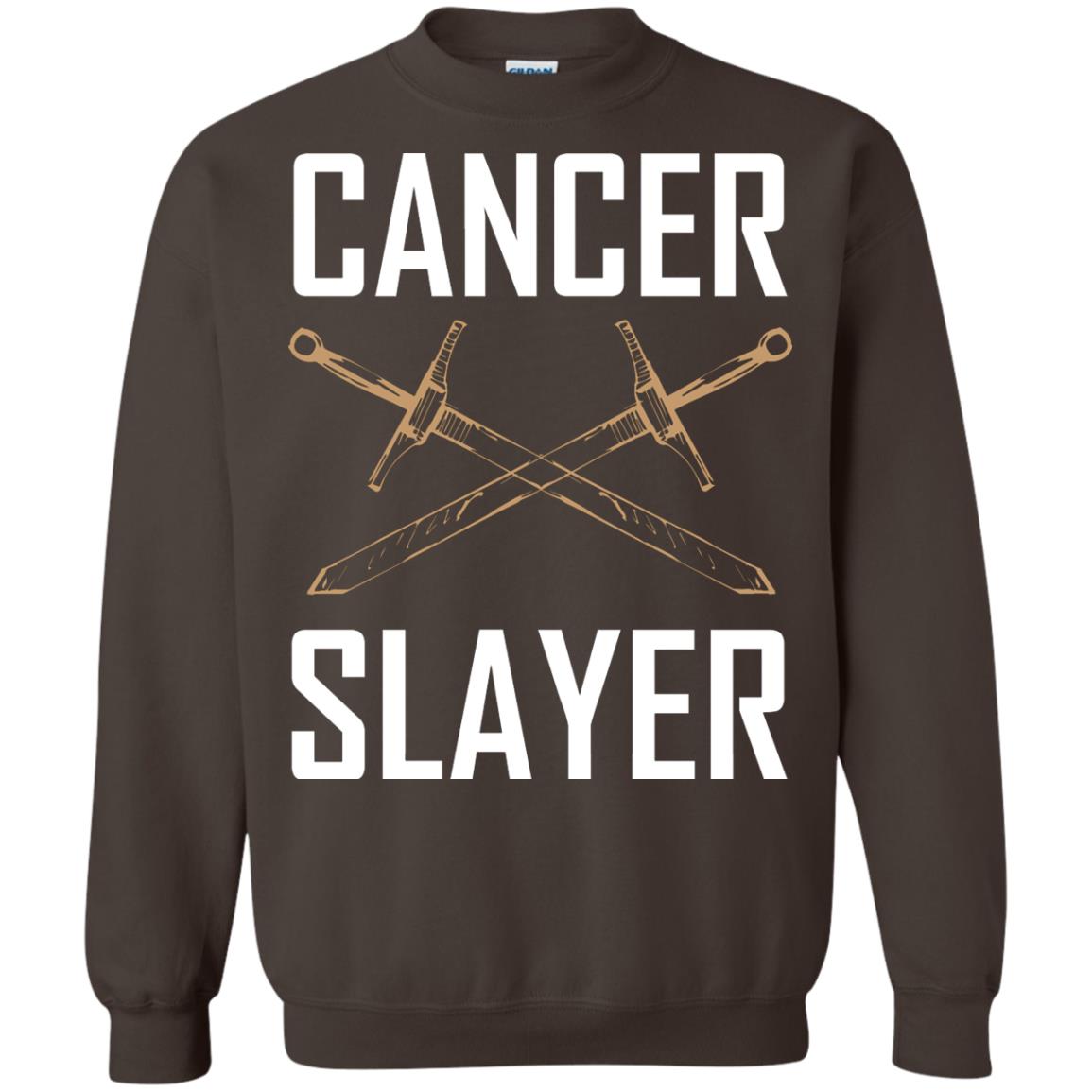 Cancer Slayer Cancer Survivor Shirt Dark Chocolate