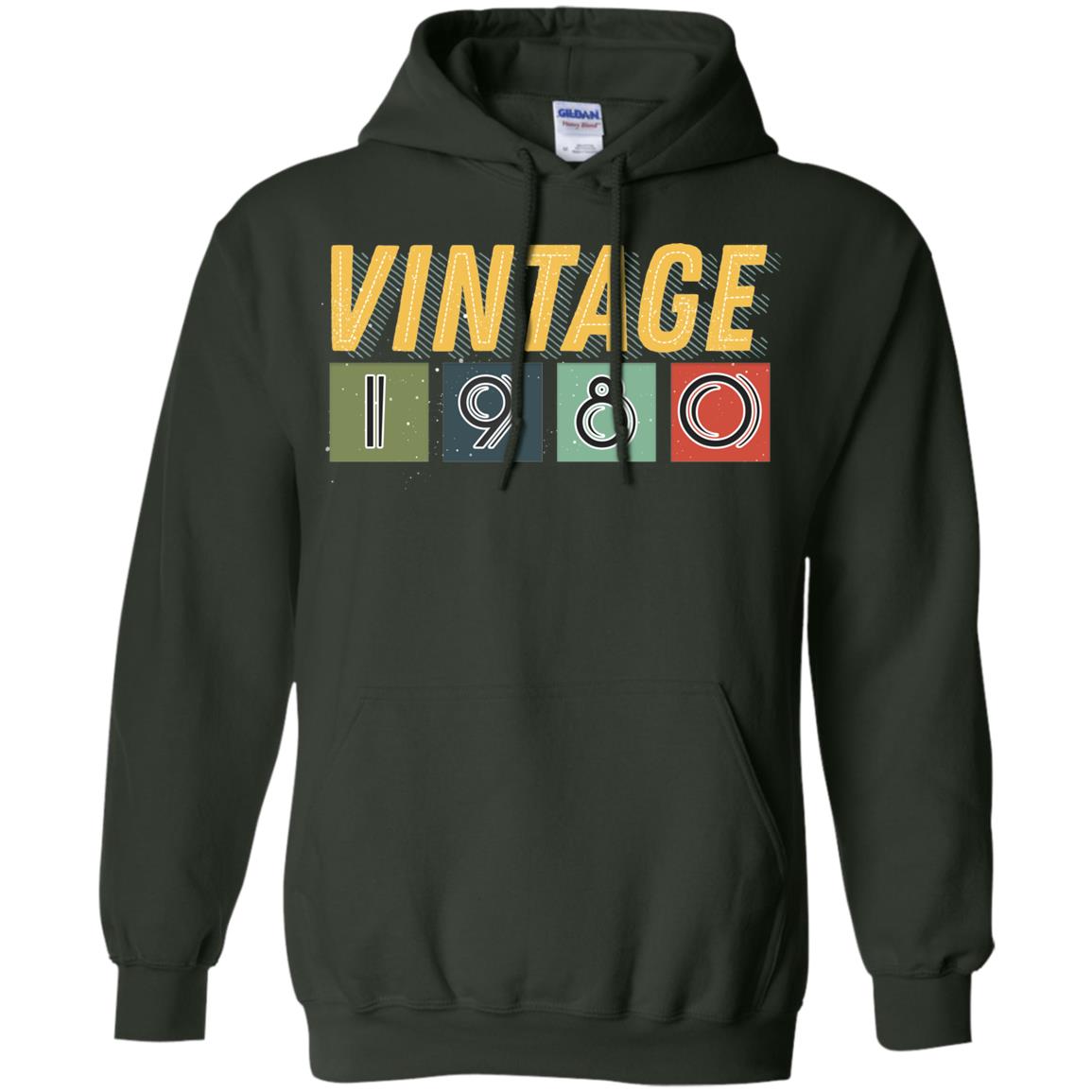 Vintage 1980 38th Birthday Gift Shirt For Mens Or Womens Forest Green