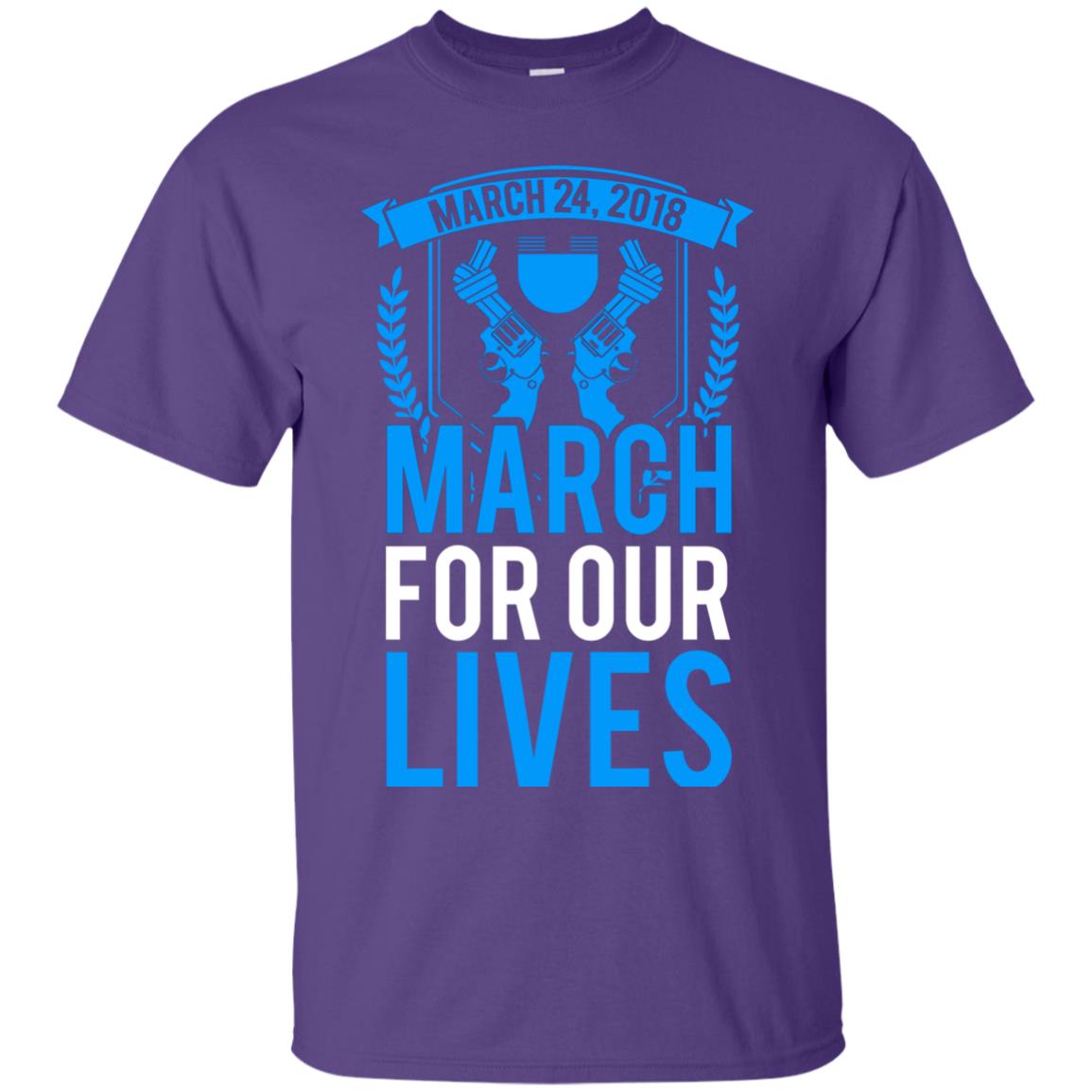 Anti Gun T-shirt March For Our Lives March 24 2018 Purple