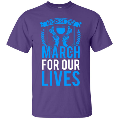 Anti Gun T-shirt March For Our Lives March 24 2018 Purple