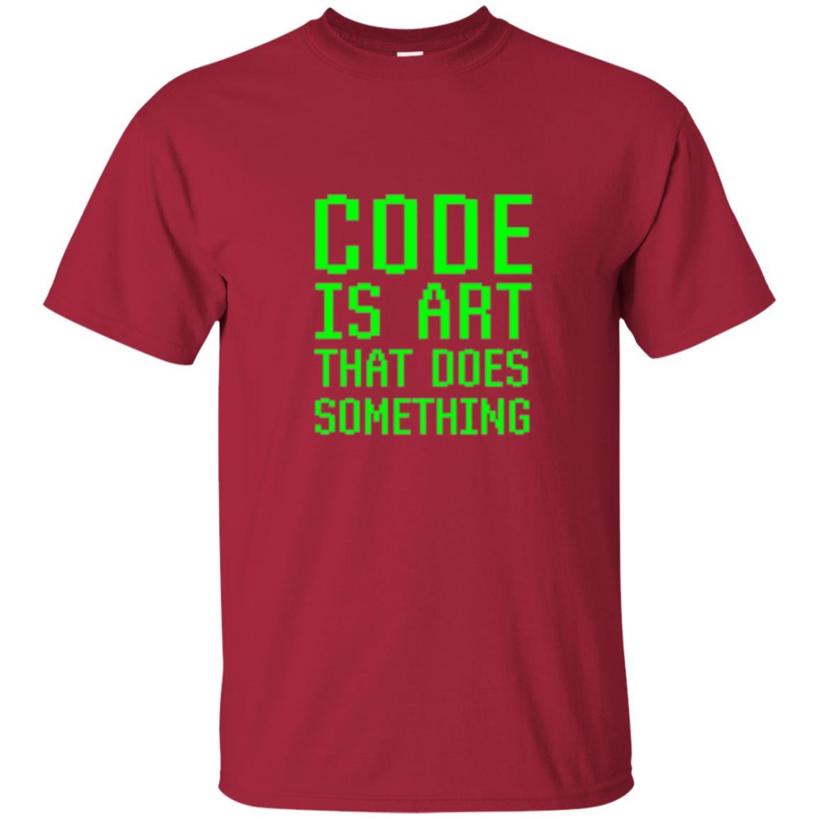 Coder T-shirt Code Is Art That Does Something Cardinal