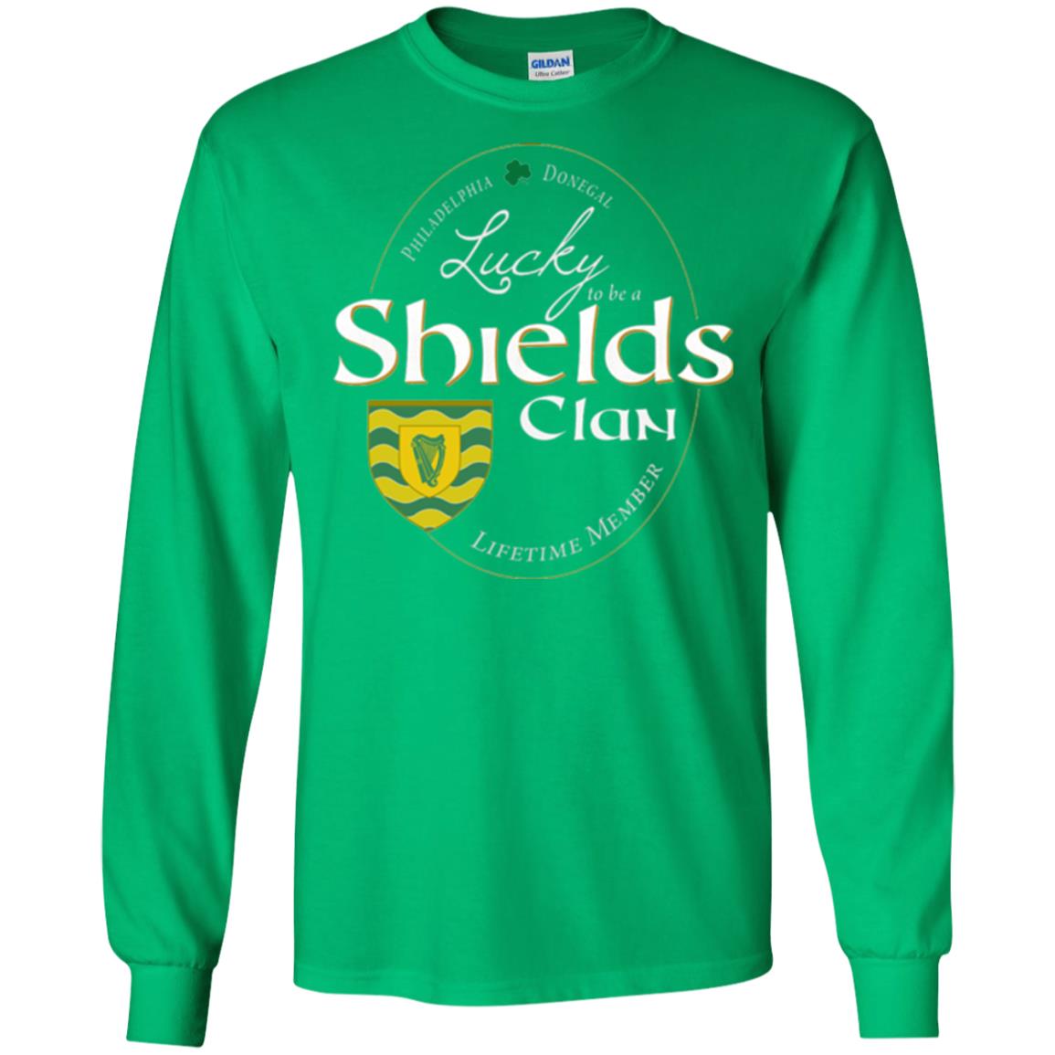 St Patricks Day T-shirt Shields Clan Lucky Lifetime Member T-shirt Irish Green
