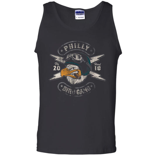 Bird Gang Eagles T-shirt Vintage Distressed Black