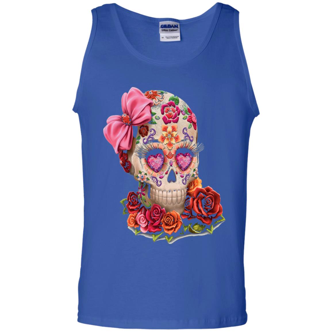 Cinco De Mayo Skull Women Flower Shirt Royal