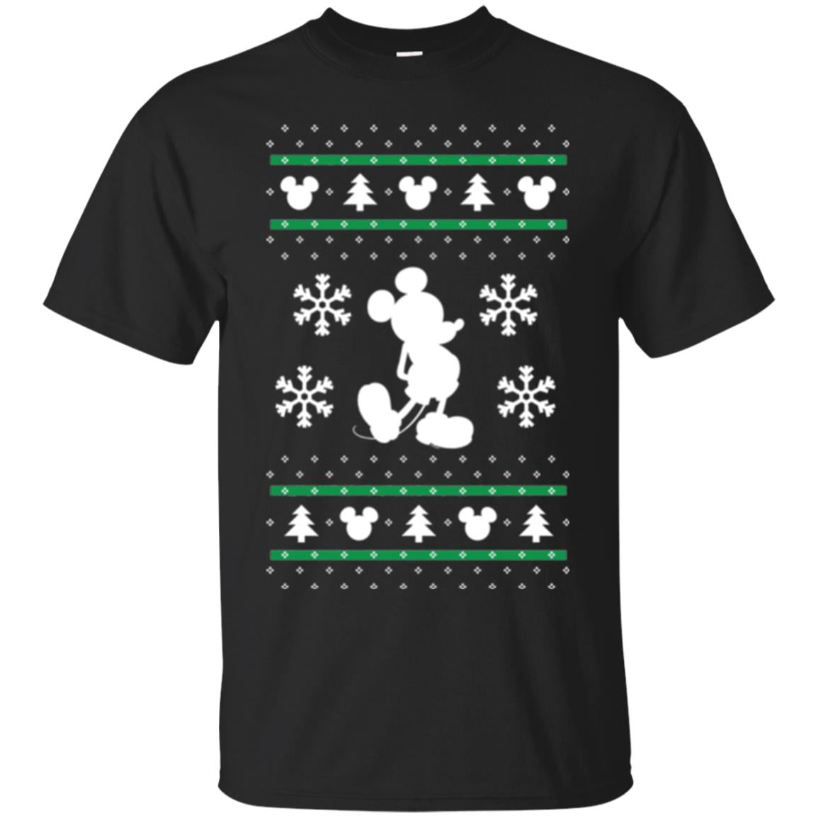 Christmas T-shirt Mickey Mouse Black