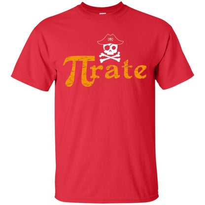 Math Pirate Pi Day T-shirt Funny Math Pirate Red