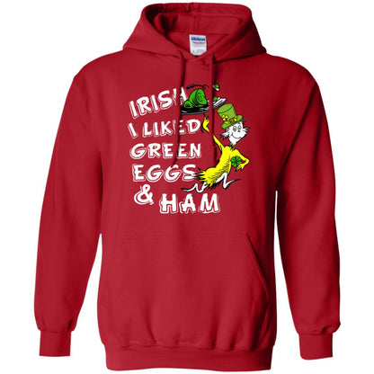 Irish I Liked Green Eggs And Ham T-shirt Red
