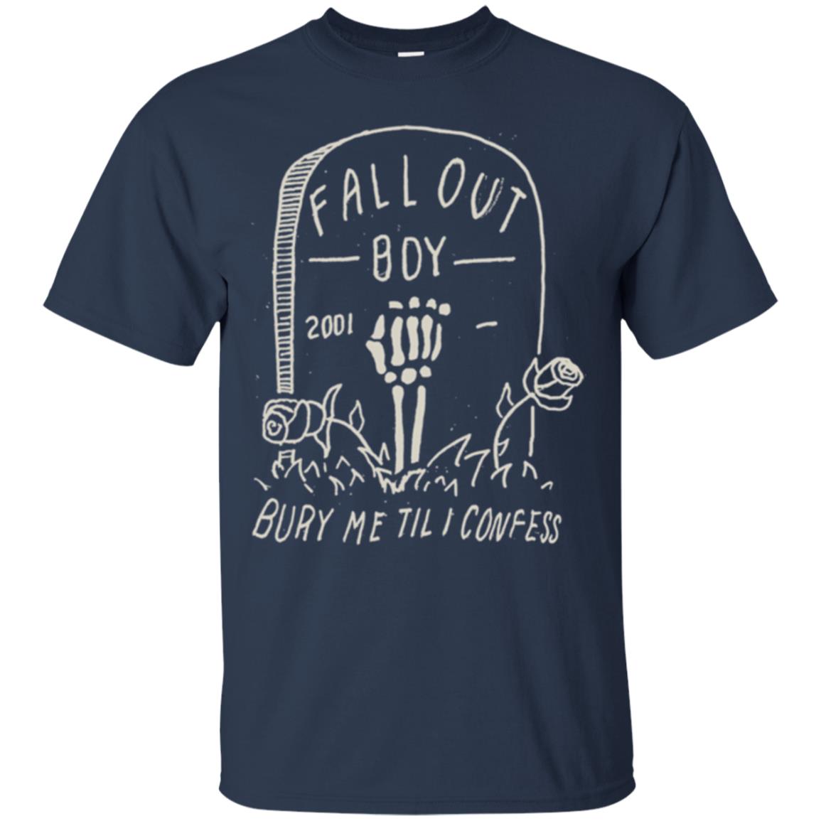 Fall Out Boy Bury Me Till I Confess T-shirt Navy