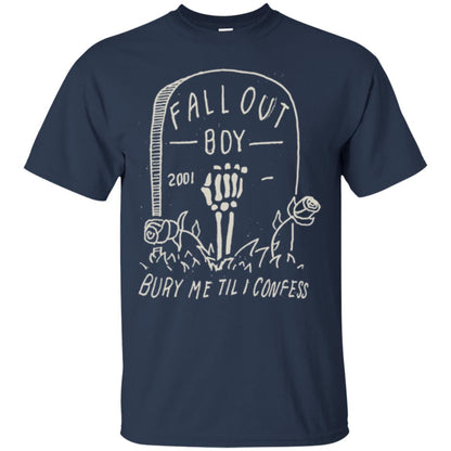 Fall Out Boy Bury Me Till I Confess T-shirt Navy