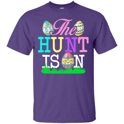 Easter Shirt The Hunt Is On Purple