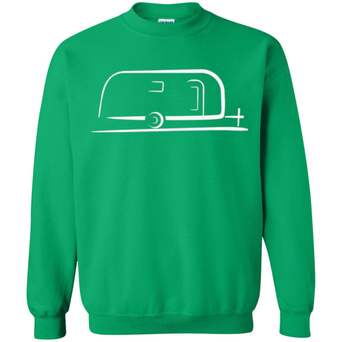 Vintage Airstream Style Streamlined Trailer T-shirt Irish Green