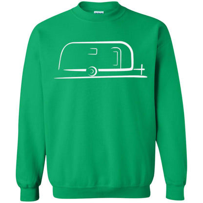 Vintage Airstream Style Streamlined Trailer T-shirt Irish Green