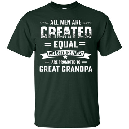 Papa T-shirt All Men Are Created Equal Forest Green