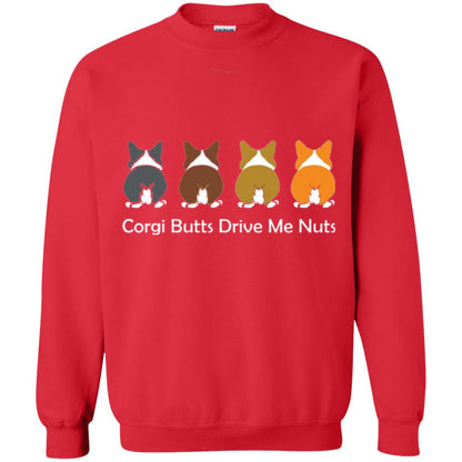Dog Lover T-shirt Corgi Butts Drive Me Nuts Red