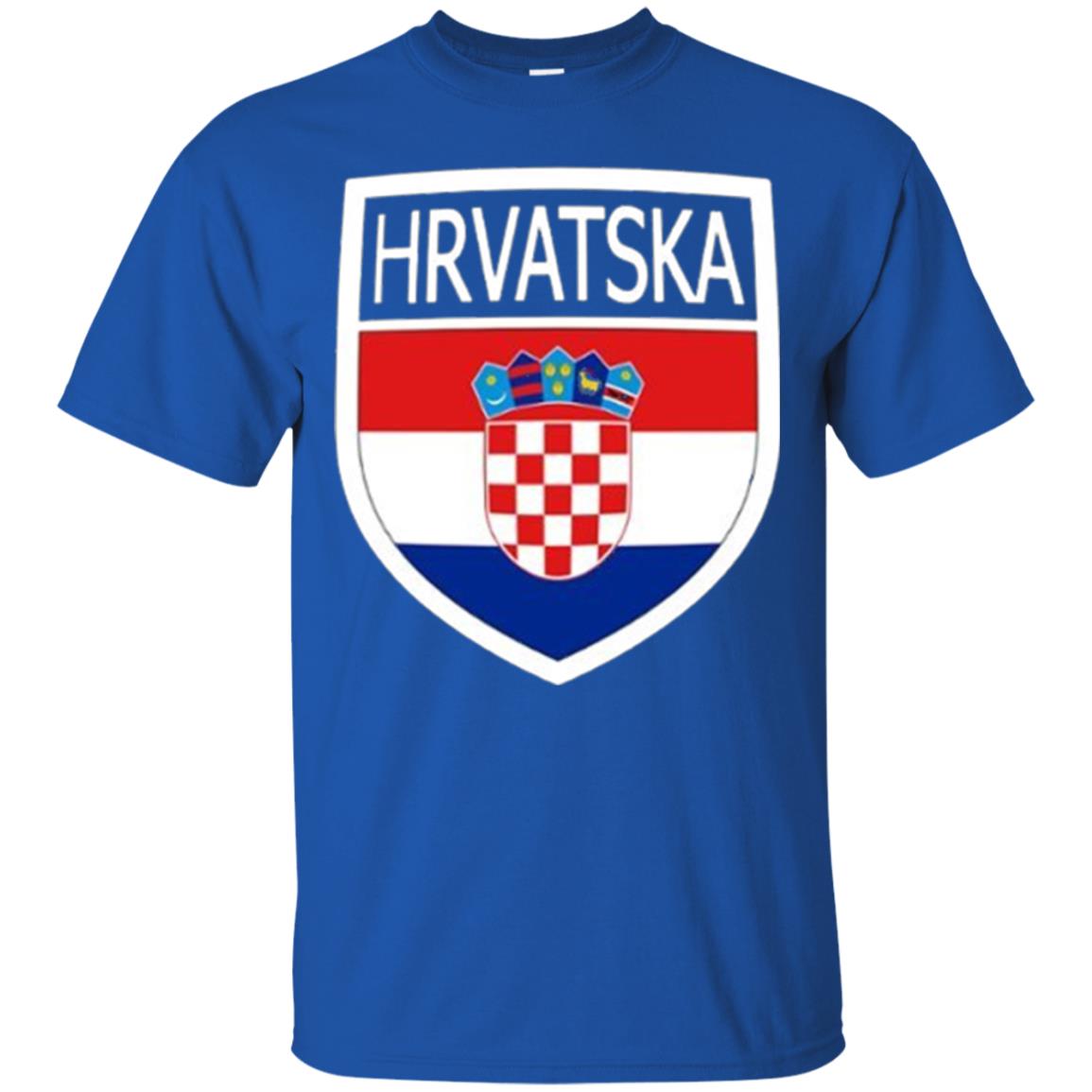 Croatia Shield T-shirt Hrvatska Patch Croatian Flag Badge Royal
