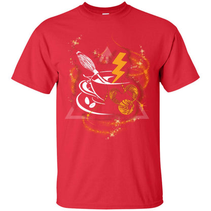 Harry Potter Coffee Movie Fan T-shirt Red
